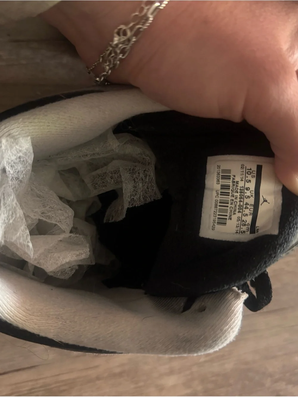 Jordan Black and White Low-Top Sneaker